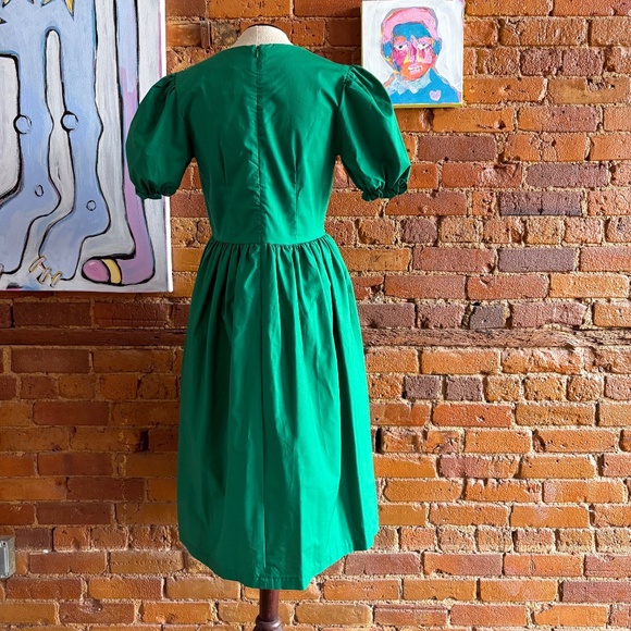 Lisa Says Gah! Emerald green Toganga Midi Dress size L, NWT - Picture 6 of 16